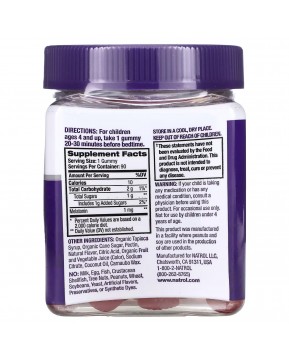 Natrol, Kids, мелатонин, для детей от 4 лет, ягодный вкус, 90 жевательных конфет